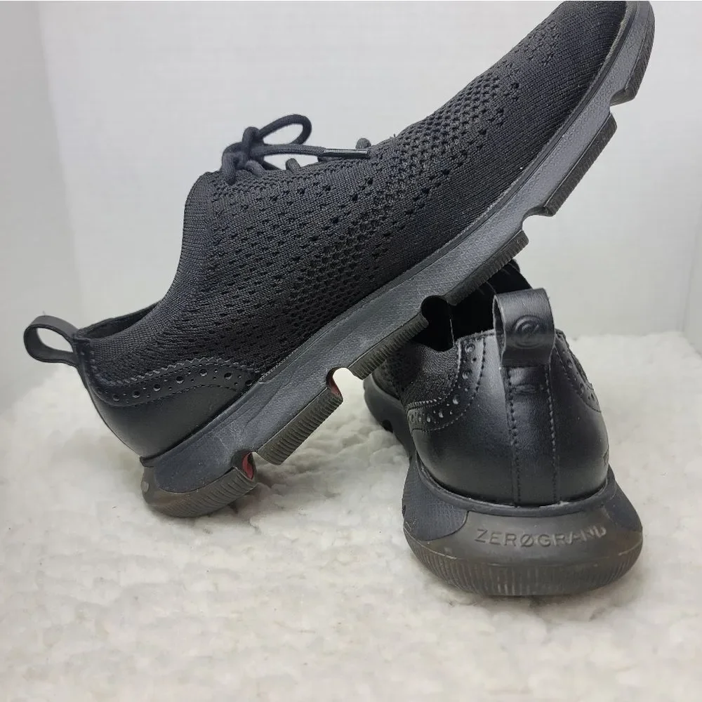Cole Haan 4.Zerogrand Mens Oxford Shoes Size 9.5 Black Stitchlite Wingtip C35744